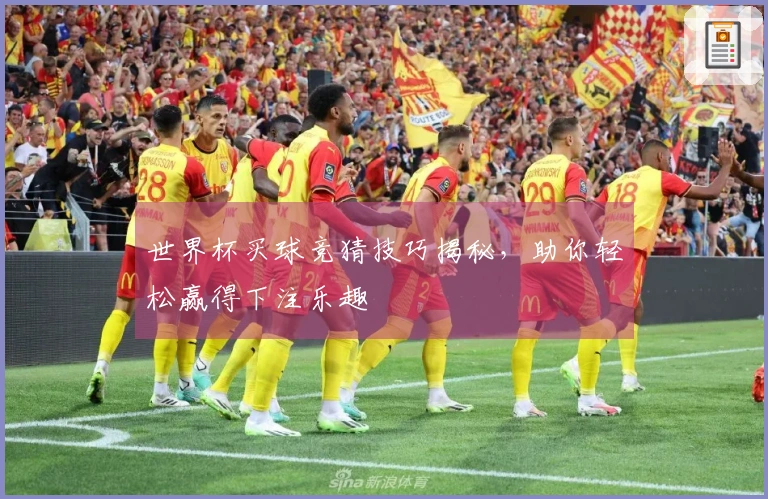 世界杯买球竞猜技巧揭秘，助你轻松赢得下注乐趣